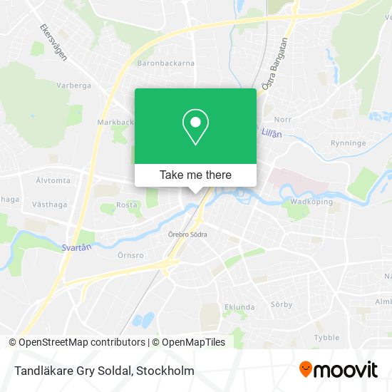 Tandläkare Gry Soldal map