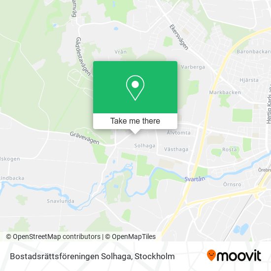 Bostadsrättsföreningen Solhaga map