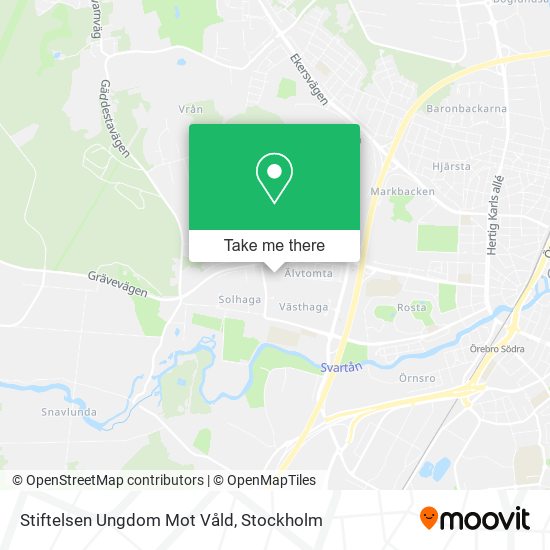 Stiftelsen Ungdom Mot Våld map