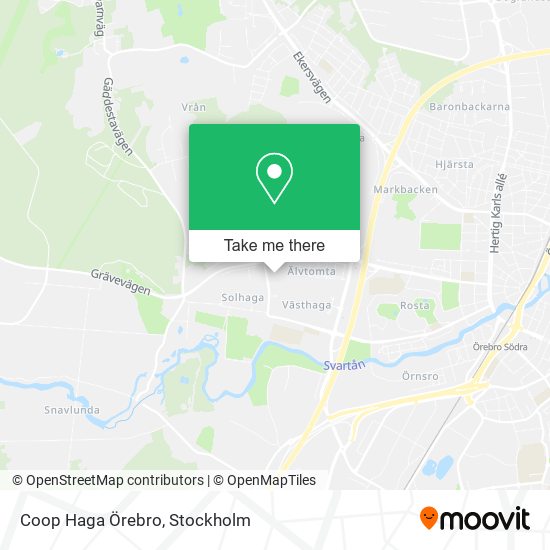 Coop Haga Örebro map