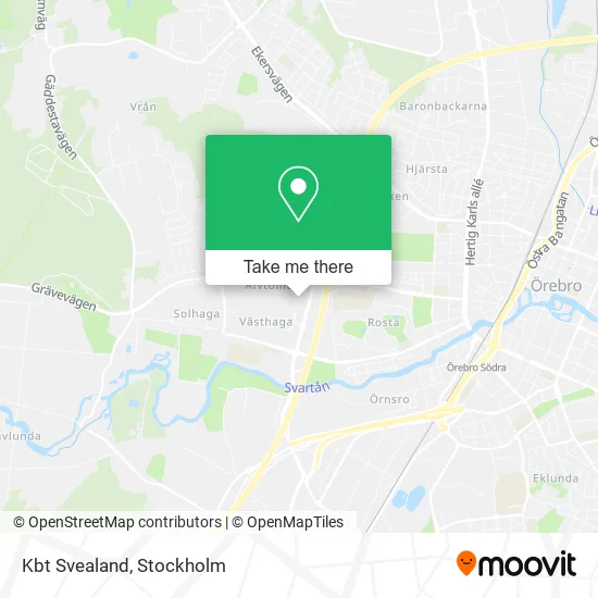 Kbt Svealand map