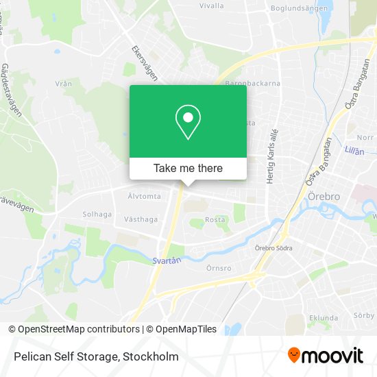 Pelican Self Storage map