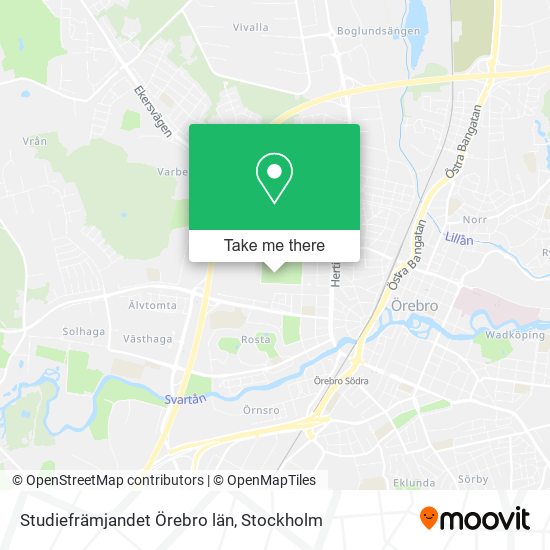 Studiefrämjandet Örebro län map