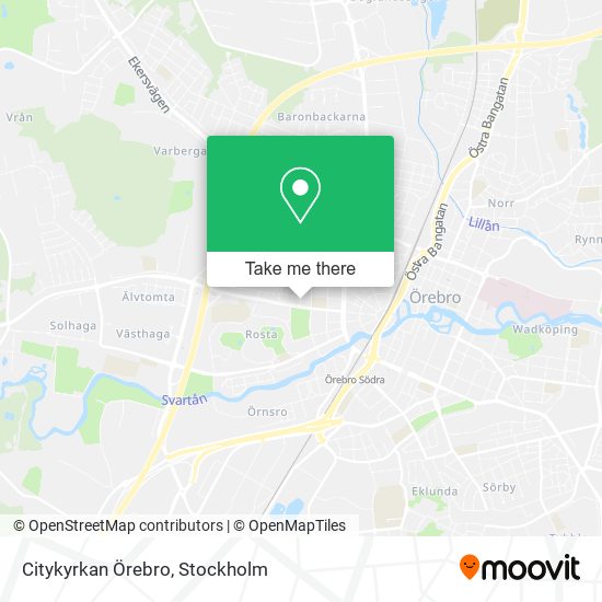Citykyrkan Örebro map