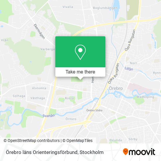 Örebro läns Orienteringsförbund map