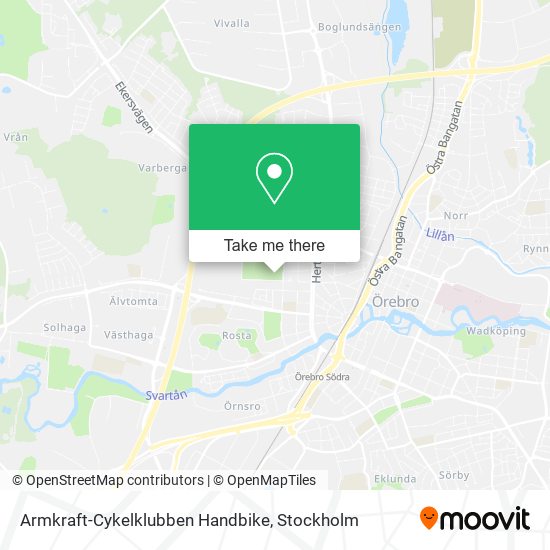 Armkraft-Cykelklubben Handbike map