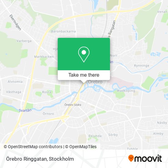 Örebro Ringgatan map