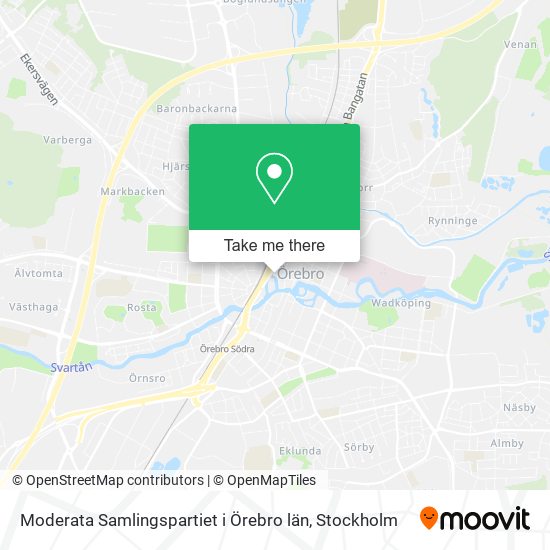 Moderata Samlingspartiet i Örebro län map