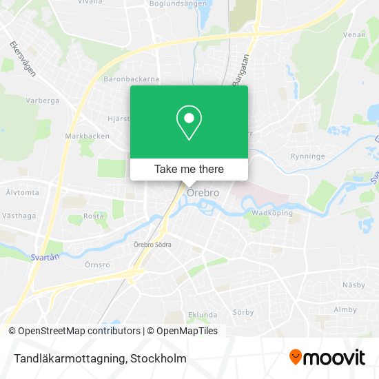 Tandläkarmottagning map