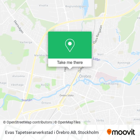 Evas Tapetserarverkstad i Örebro AB map