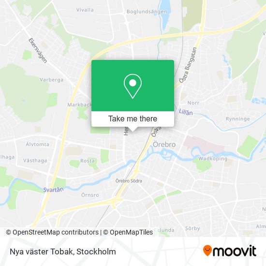 Nya väster Tobak map