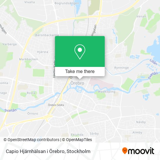 Capio Hjärnhälsan i Örebro map