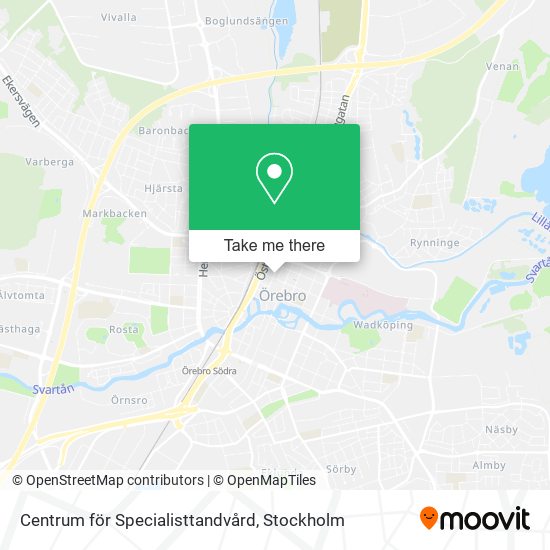 Centrum för Specialisttandvård map