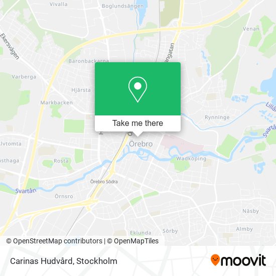 Carinas Hudvård map