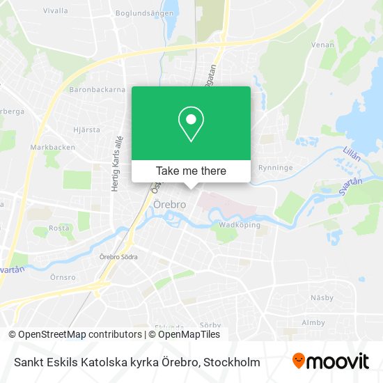 Sankt Eskils Katolska kyrka Örebro map