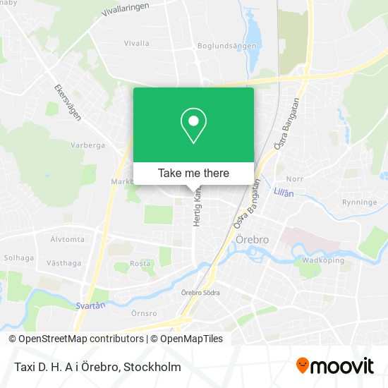 Taxi D. H. A i Örebro map