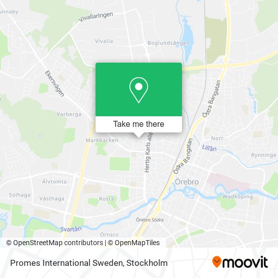 Promes International Sweden map