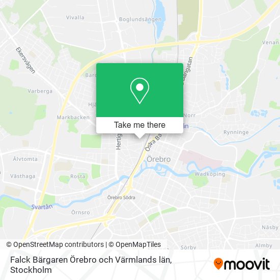 Falck Bärgaren Örebro och Värmlands län map