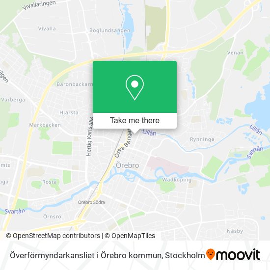 Överförmyndarkansliet i Örebro kommun map