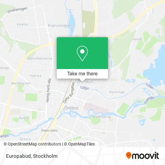 Europabud map