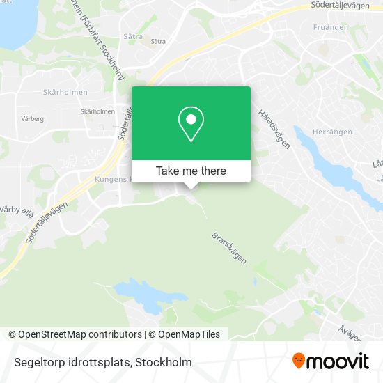 Segeltorp idrottsplats map