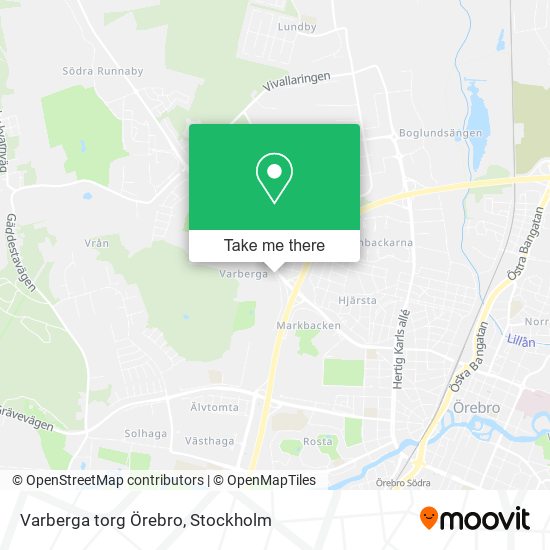 Varberga torg Örebro map