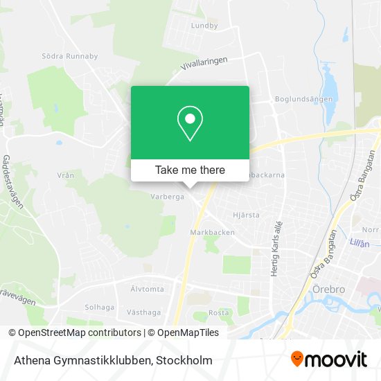 Athena Gymnastikklubben map