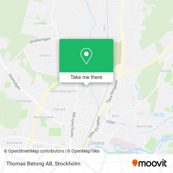 Thomas Betong AB map