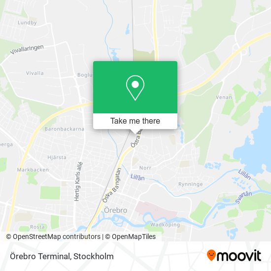 Örebro Terminal map