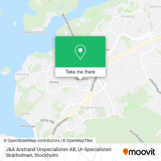 J&A Arstrand Urspecialisten AB, Ur-Specialisten Skärholmen map