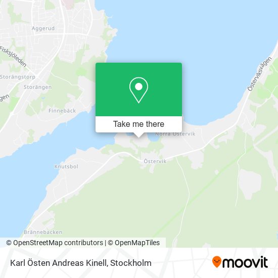 Karl Östen Andreas Kinell map