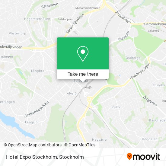 Hotel Expo Stockholm map