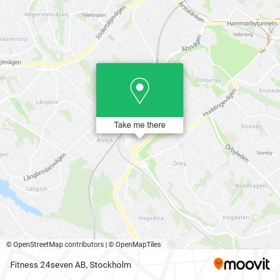 Fitness 24seven AB map