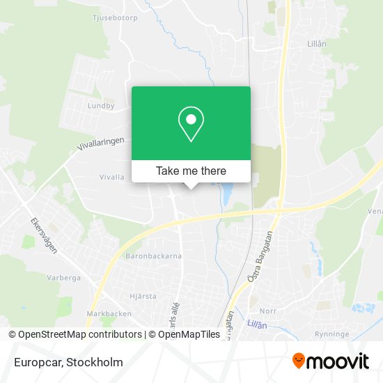 Europcar map