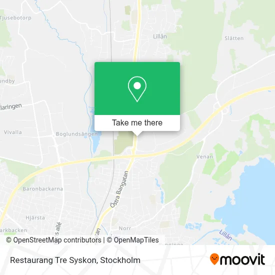 Restaurang Tre Syskon map