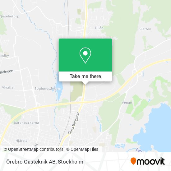 Örebro Gasteknik AB map