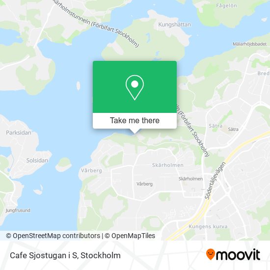 Cafe Sjostugan i S map