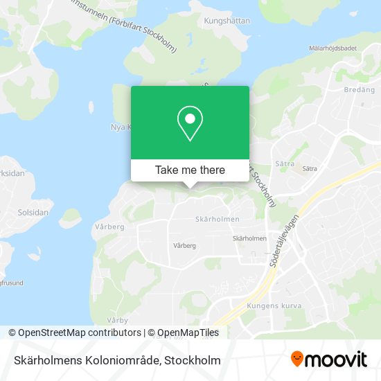 Skärholmens Koloniområde map