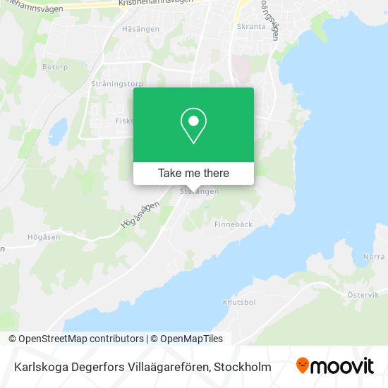 Karlskoga Degerfors Villaägarefören map