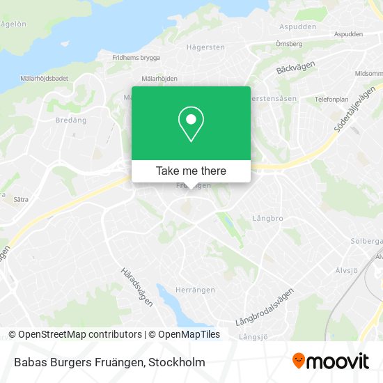 Babas Burgers Fruängen map