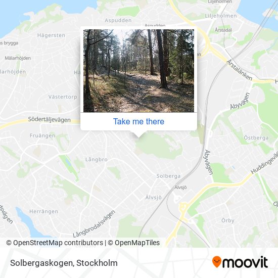 Solbergaskogen map