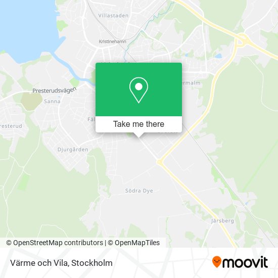 Värme och Vila map