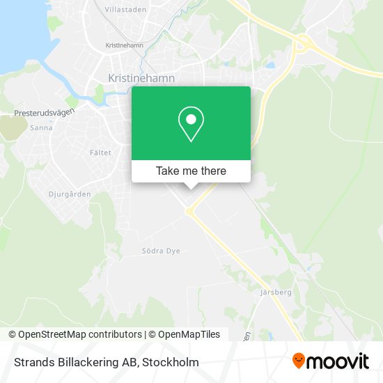 Strands Billackering AB map