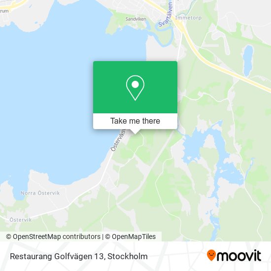 Restaurang Golfvägen 13 map