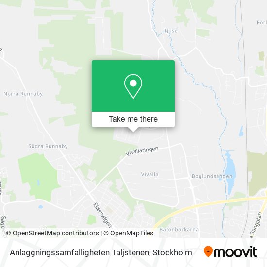 Anläggningssamfälligheten Täljstenen map