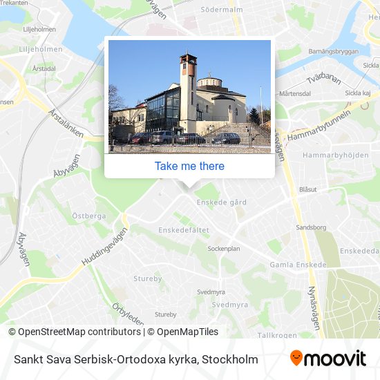 Sankt Sava Serbisk-Ortodoxa kyrka map