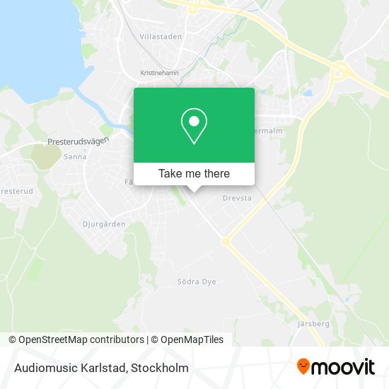 Audiomusic Karlstad map