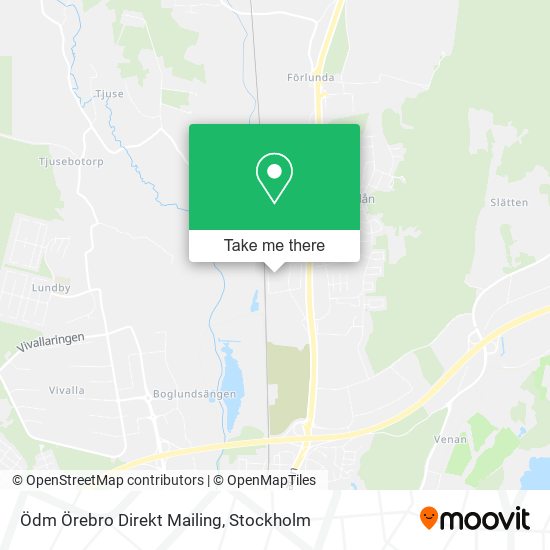 Ödm Örebro Direkt Mailing map
