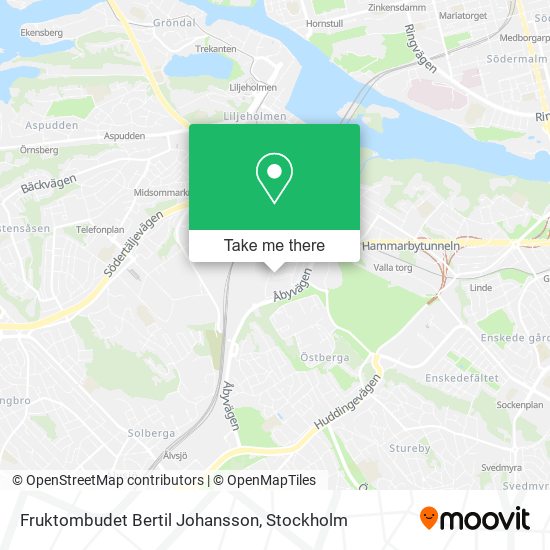 Fruktombudet Bertil Johansson map