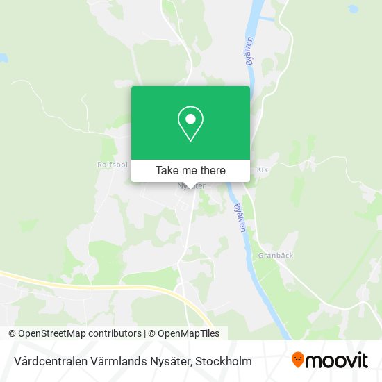 Vårdcentralen Värmlands Nysäter map